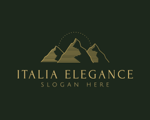 Golden Mountain Range logo design