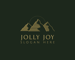 Golden Mountain Range logo design