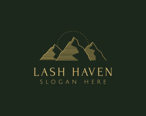 Golden Mountain Range logo design