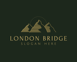 Golden Mountain Range logo design