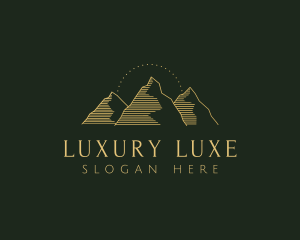 Golden Mountain Range logo design