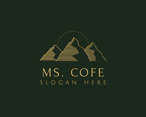 Golden Mountain Range logo design