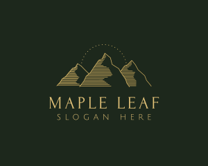 Golden Mountain Range logo design