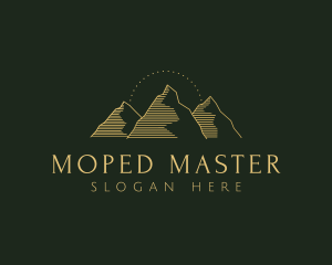 Golden Mountain Range logo design