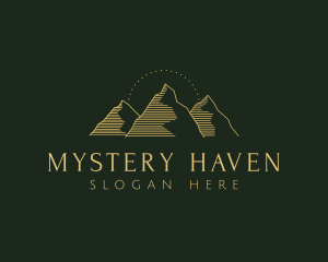 Golden Mountain Range logo design