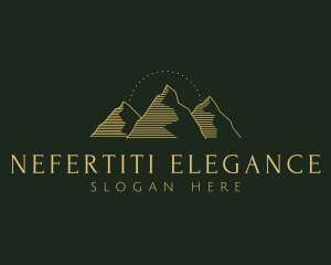 Golden Mountain Range logo design