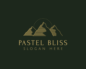 Golden Mountain Range logo design