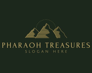 Golden Mountain Range logo design