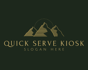 Golden Mountain Range logo design