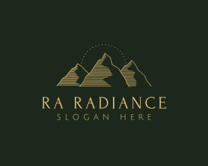 Golden Mountain Range logo design