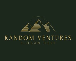 Golden Mountain Range logo design