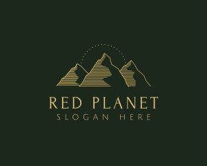 Golden Mountain Range logo design