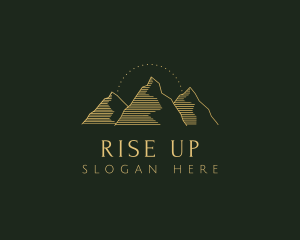 Golden Mountain Range logo design