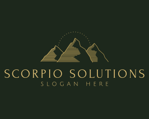 Golden Mountain Range logo design