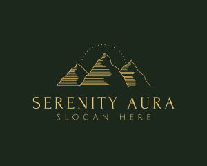 Golden Mountain Range logo design