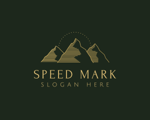 Golden Mountain Range logo design