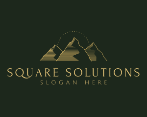 Golden Mountain Range logo design