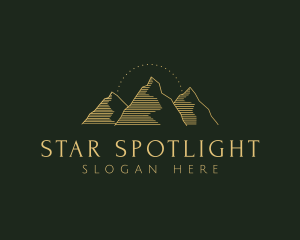 Golden Mountain Range logo design