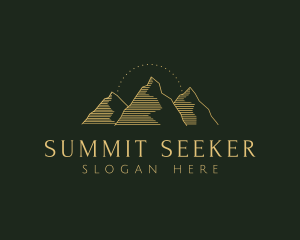 Golden Mountain Range logo design