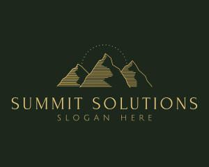 Golden Mountain Range logo design