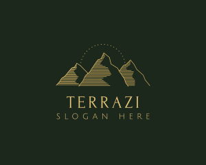 Golden Mountain Range logo design