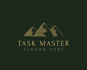 Golden Mountain Range logo design