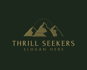 Golden Mountain Range logo design