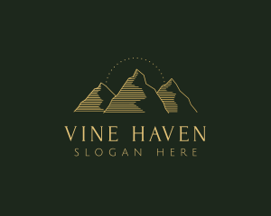 Golden Mountain Range logo design