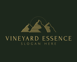 Golden Mountain Range logo design