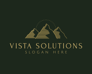 Golden Mountain Range logo design