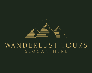 Golden Mountain Range logo design