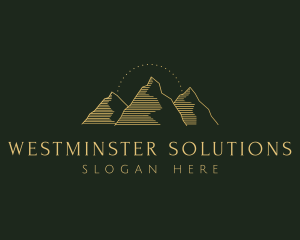 Golden Mountain Range logo design