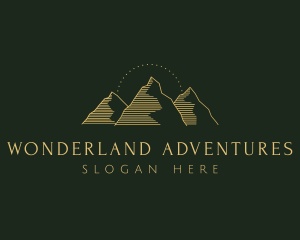 Golden Mountain Range logo design