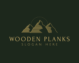 Golden Mountain Range logo design