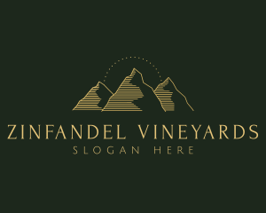 Golden Mountain Range logo design