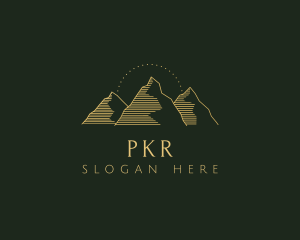 Golden Mountain Range logo design