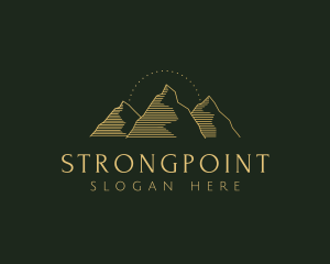 Golden Mountain Range logo design