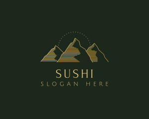 Golden Mountain Range logo design