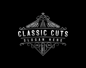 Razor Barber Blade logo design