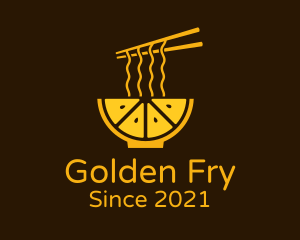 Golden Citrus Ramen logo design