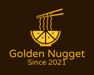 Golden Citrus Ramen logo design