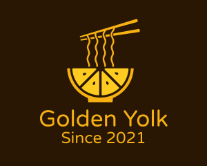 Golden Citrus Ramen logo design