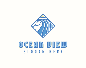 Beach Waves Resort logo design