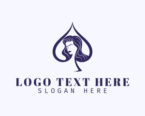 Influencer - Spade Woman Model logo design