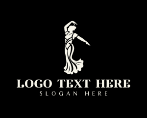Dancer - Elegant Ballroom Dancer logo design