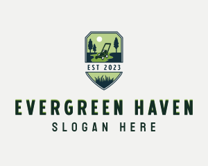 Trees - Lawn Care Grass Gardening logo design