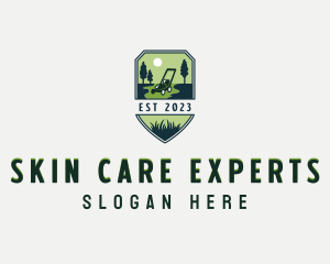 Lawn Care Grass Gardening logo design