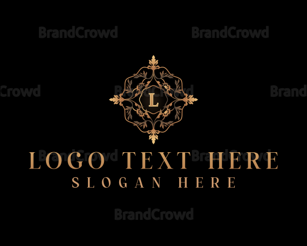 Elegant Floral Ornament Logo