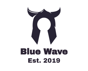 Blue Helmet Lock logo design