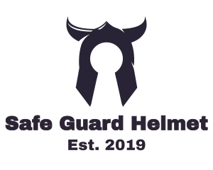 Blue Helmet Lock logo design